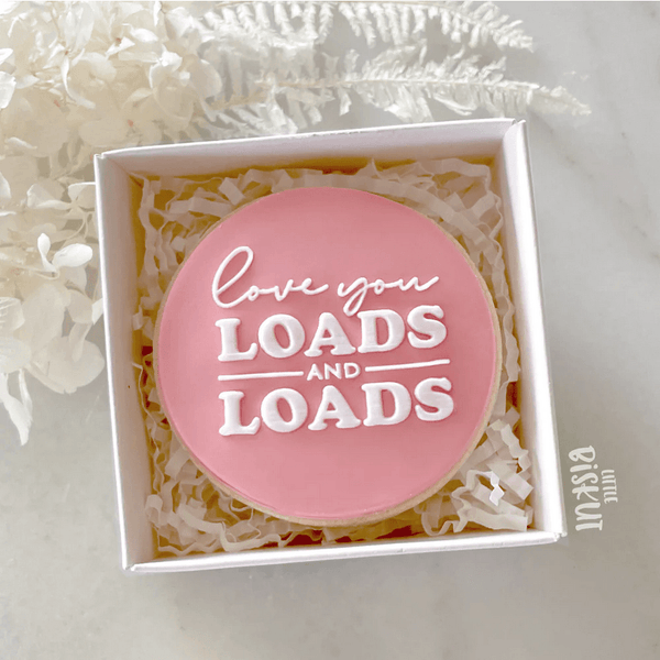 Little Biskut Love You Loads & Loads Debosser - Sweet Life Cake Supply