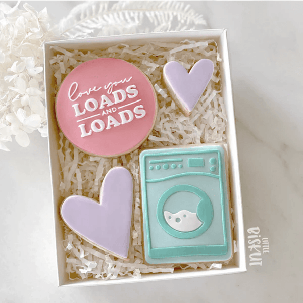 Little Biskut Love You Loads & Loads Debosser - Sweet Life Cake Supply