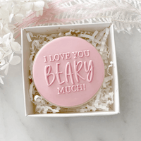 Little Biskut I Love You BEARY Much Debosser - Sweet Life Cake Supply