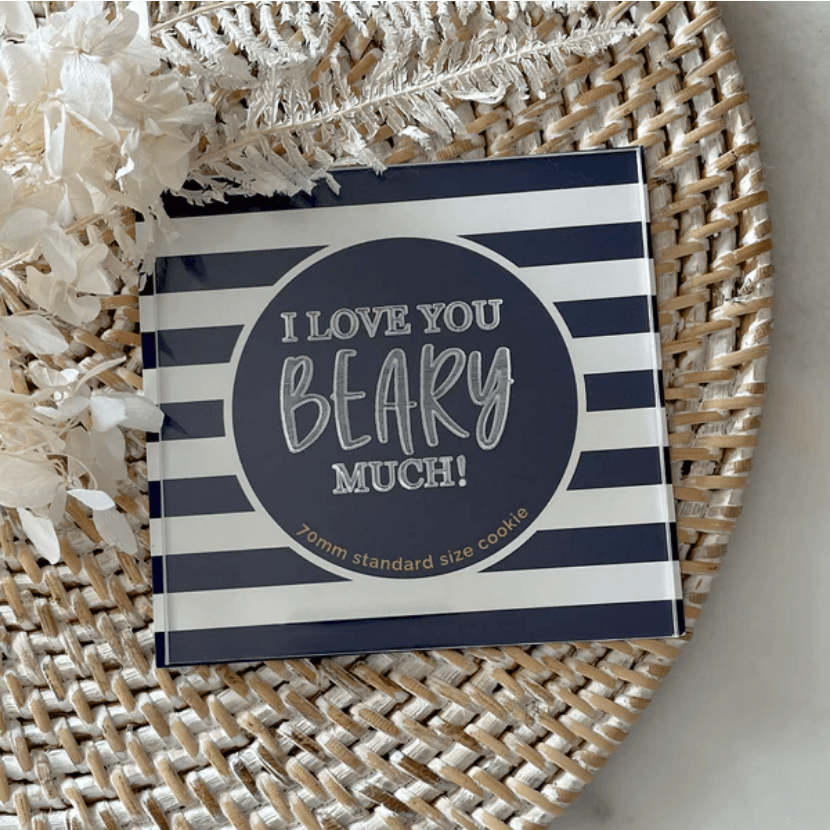 Little Biskut I Love You BEARY Much Debosser - Sweet Life Cake Supply