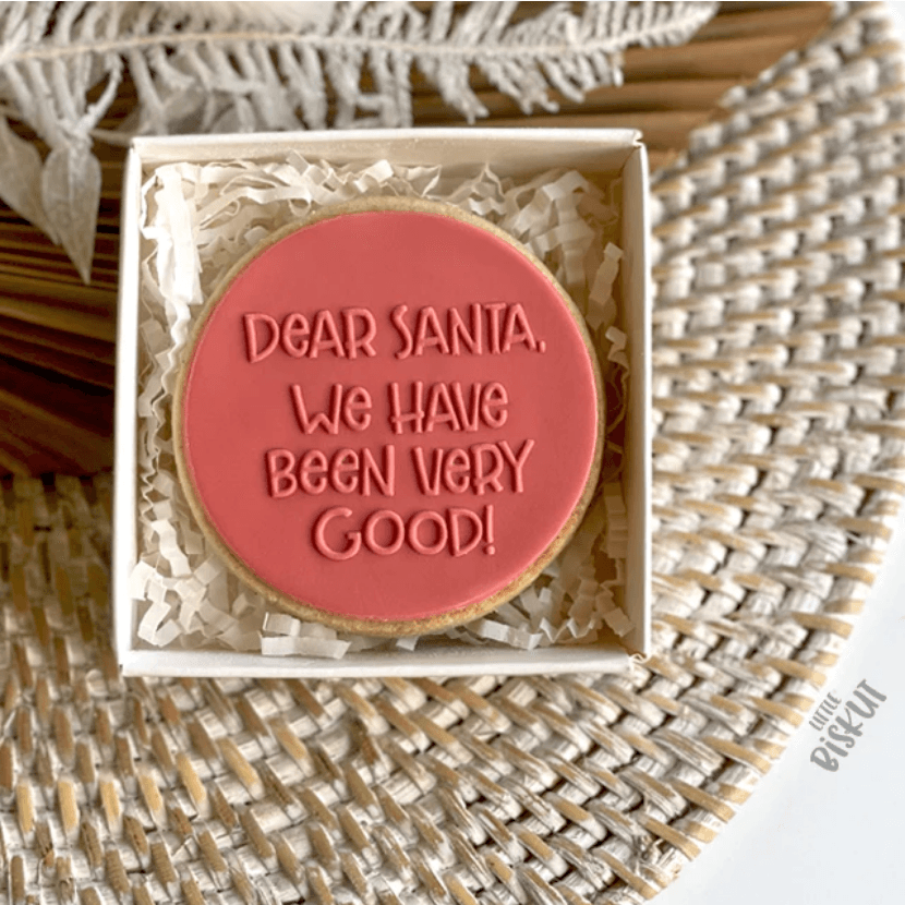 Little Biskut Dear Santa Debosser - Sweet Life Cake Supply