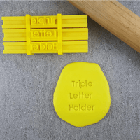 CCC Letter Stamps Triple Letter Bar Holder Accessory - Sweet Life Cake Supply