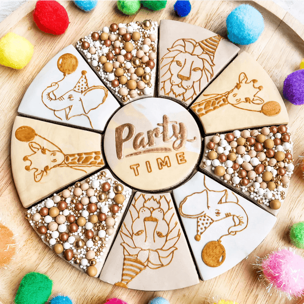 Bikkie Smalls Jungle Party Platter with Cutter Set - Sweet Life Cake Supply