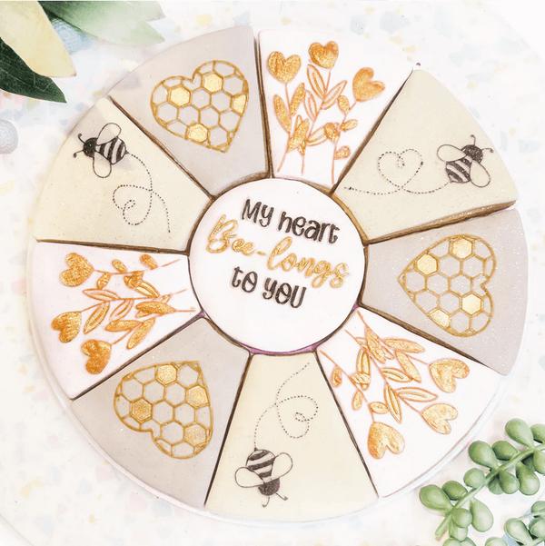 Bikkie Smalls My Heart Bee-longs to You Platter Debosser - Sweet Life Cake Supply