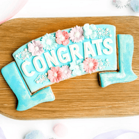 Bikkie Smalls Banner Stacks Cutter - Sweet Life Cake Supply