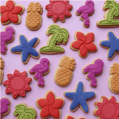 CCC Cutter & Embosser Set Tropical Mini Set - Sweet Life Cake Supply