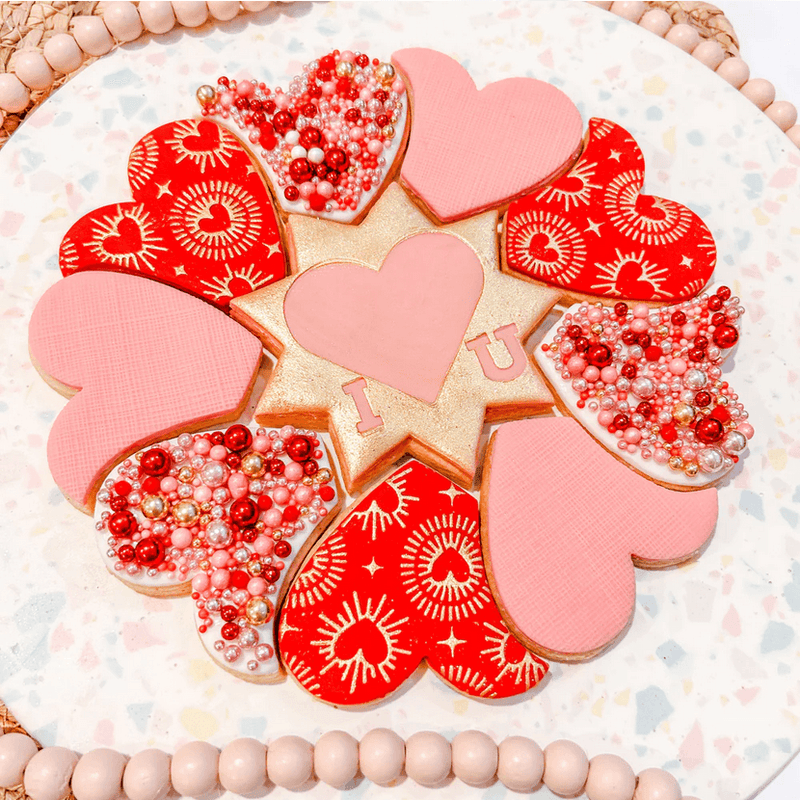 Bikkie Smalls Heart Platter Cutter Set