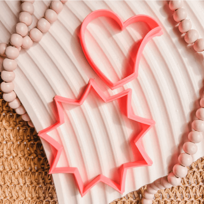 Bikkie Smalls Heart Platter Cutter Set