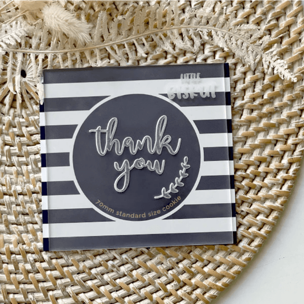 Little Biskut Thank You Debosser - Sweet Life Cake Supply