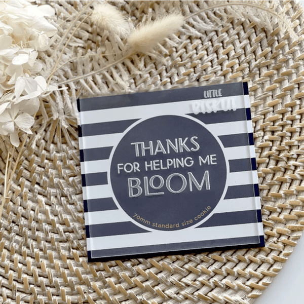 Little Biskut Thanks For Helping Me Bloom Debosser - Sweet Life Cake Supply