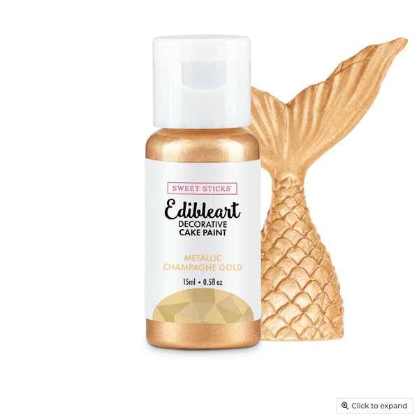 Sweet Sticks Metallic Champagne Gold Cake Paint - Sweet Life Cake Supply
