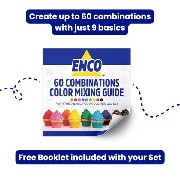 ENCO 9 Color Basic Set - Sweet Life Cake Supply