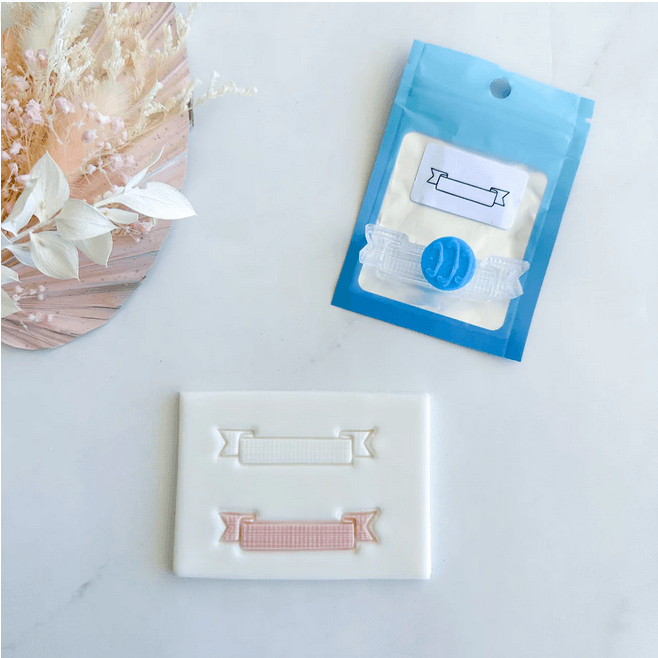 Cake Sera Sera Ribbon Layer Stamp - Sweet Life Cake Supply