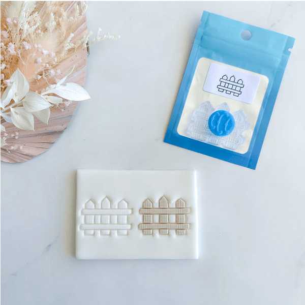 Cake Sera Sera Fence Layer Stamp - Sweet Life Cake Supply