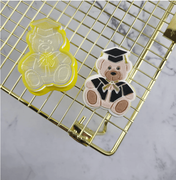 CCC Cutter & Debosser Set Mini Graduation Bear - Sweet Life Cake Supply