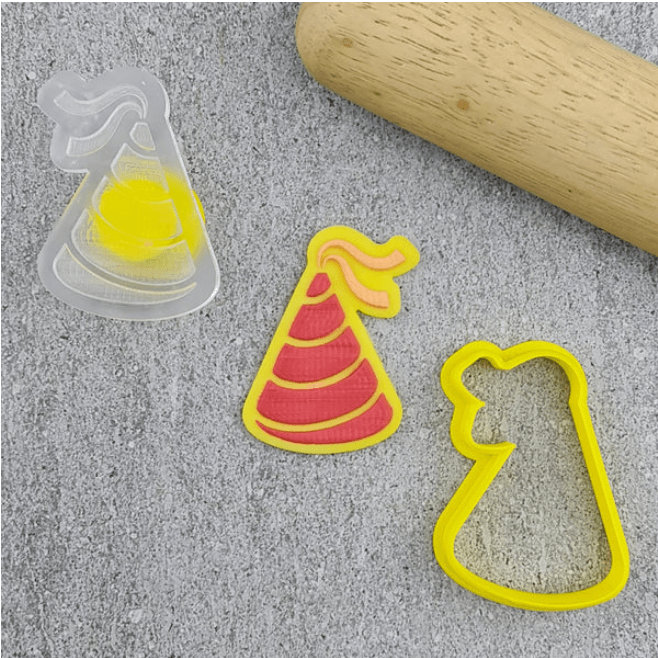 CCC Cutter & Debosser Set Mini Party Hat - Sweet Life Cake Supply