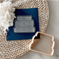 Little Biskut Book Stack Cutter & Debosser Set - Sweet Life Cake Supply
