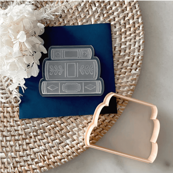 Little Biskut Book Stack Cutter & Debosser Set - Sweet Life Cake Supply