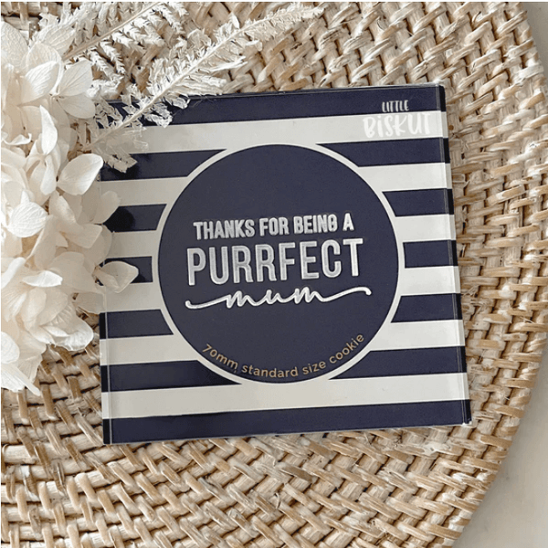 Little Biskut Thanks For Being A Purrfect Mom Debosser - Sweet Life Cake Supply