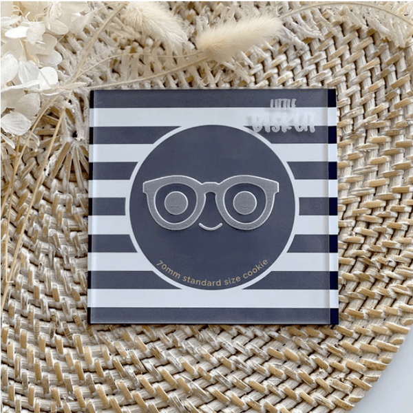 Little Biskut Smart Cookie Glasses Debosser - Sweet Life Cake Supply