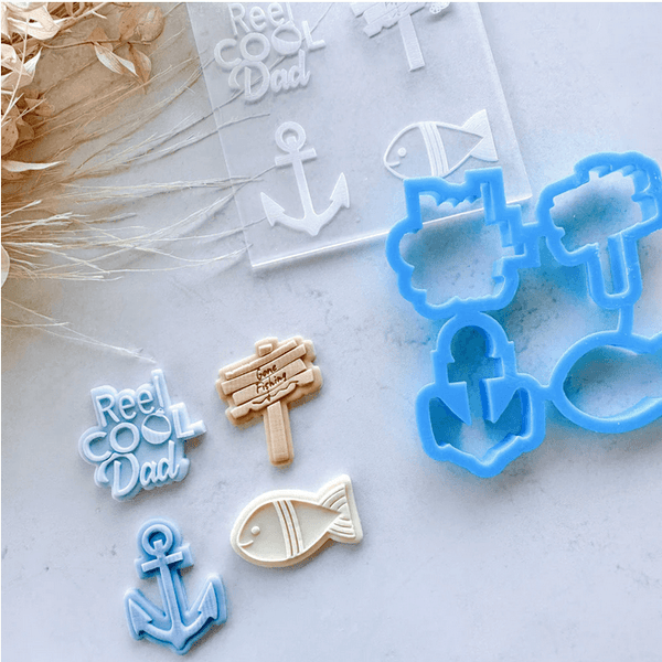 Cake Sera Sera Reel Cool Dad Mini Toppers - Sweet Life Cake Supply