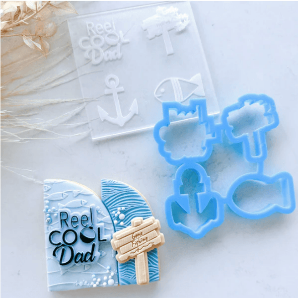 Cake Sera Sera Reel Cool Dad Mini Toppers - Sweet Life Cake Supply
