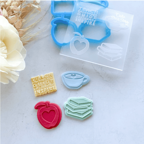 Cake Sera Sera Teacher Mini Toppers - Sweet Life Cake Supply