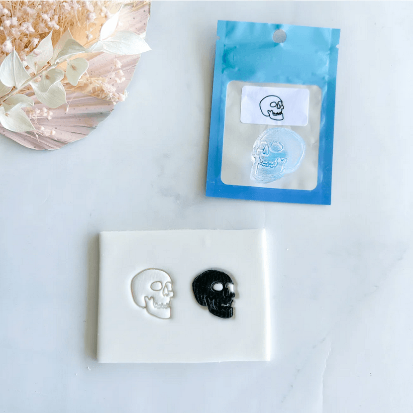 Cake Sera Sera Skull Layer Stamp - Sweet Life Cake Supply