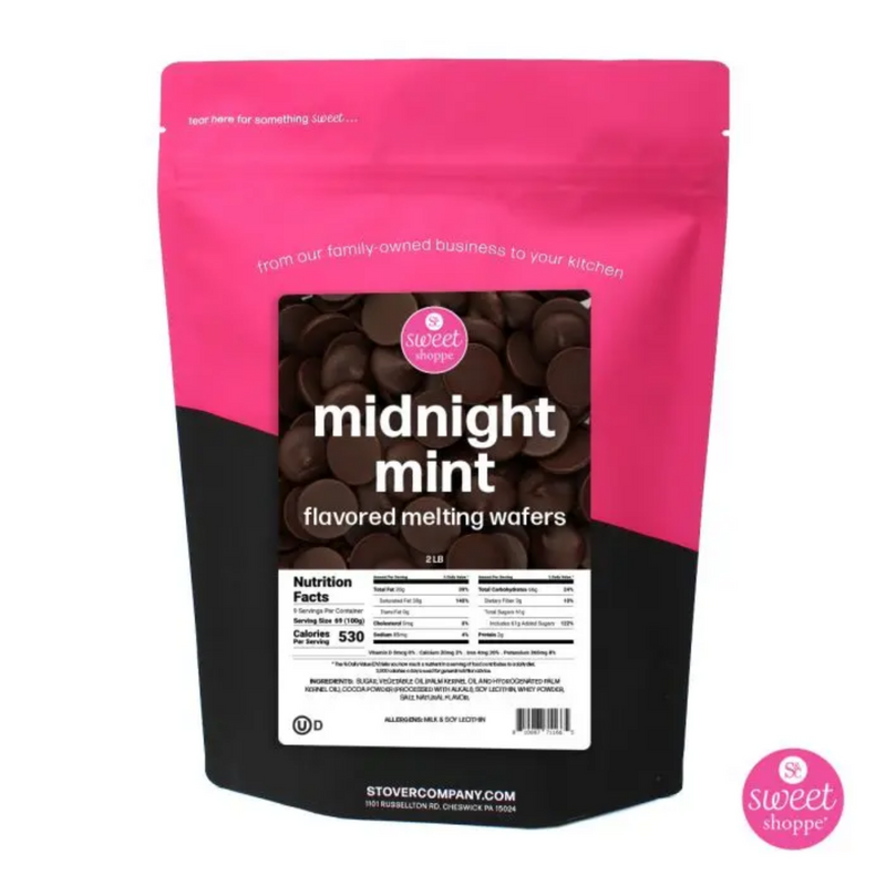 Sweet Shoppe Midnight Mint Flavored Melting Wafers 12 oz