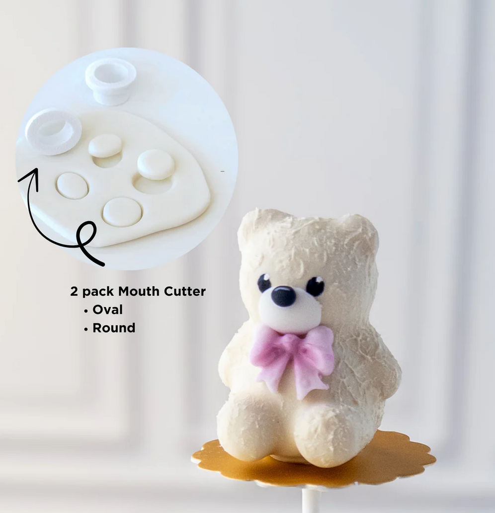 Bear Cake Pop Mouth Cutter Set