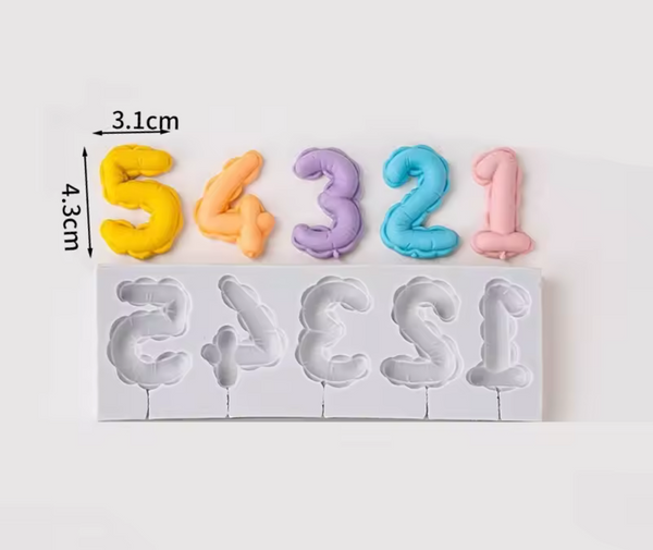 Silicone Mold Balloon Numbers