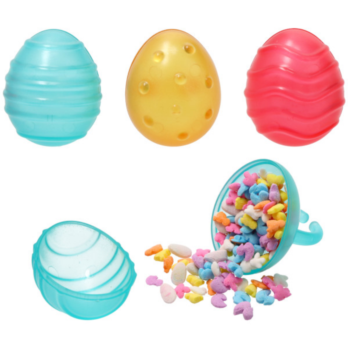 Fillable Easter Egg Ring 6 Pcs