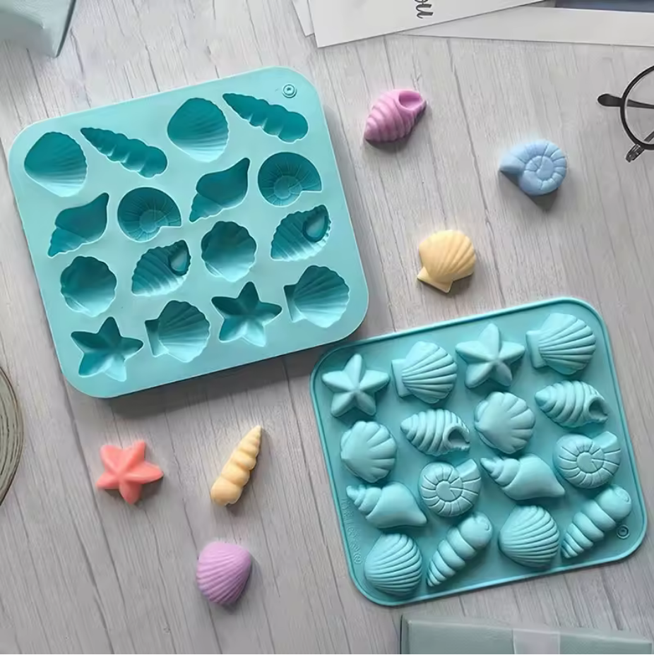 Silicone Mold Beach Shells 16 Cavity