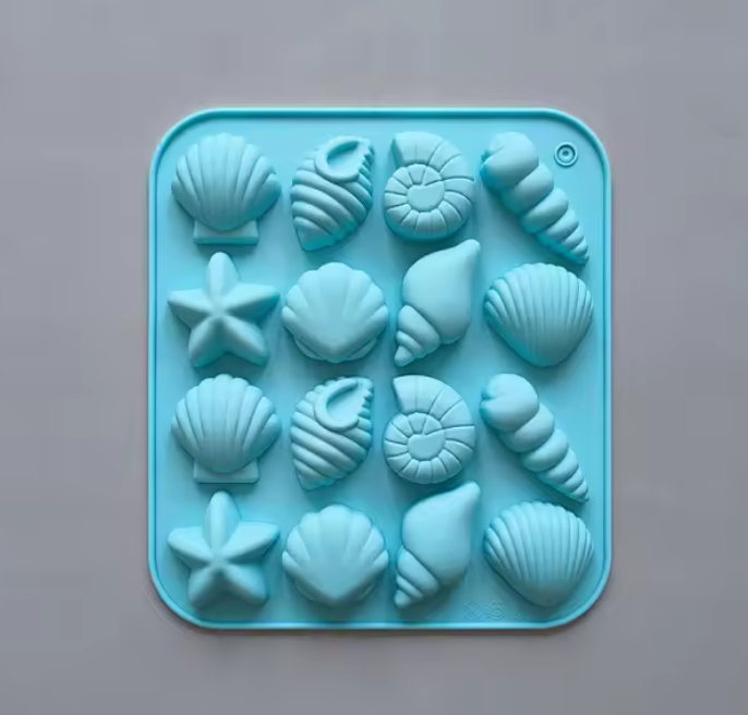 Silicone Mold Beach Shells 16 Cavity