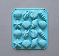 Silicone Mold Beach Shells 16 Cavity
