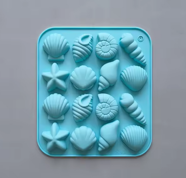 Silicone Mold Beach Shells 16 Cavity