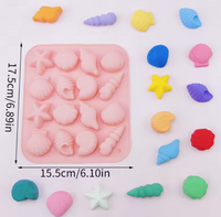 Silicone Mold Beach Shells 16 Cavity