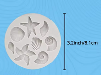 Silicone Mold Sea Shells 8 Cavity