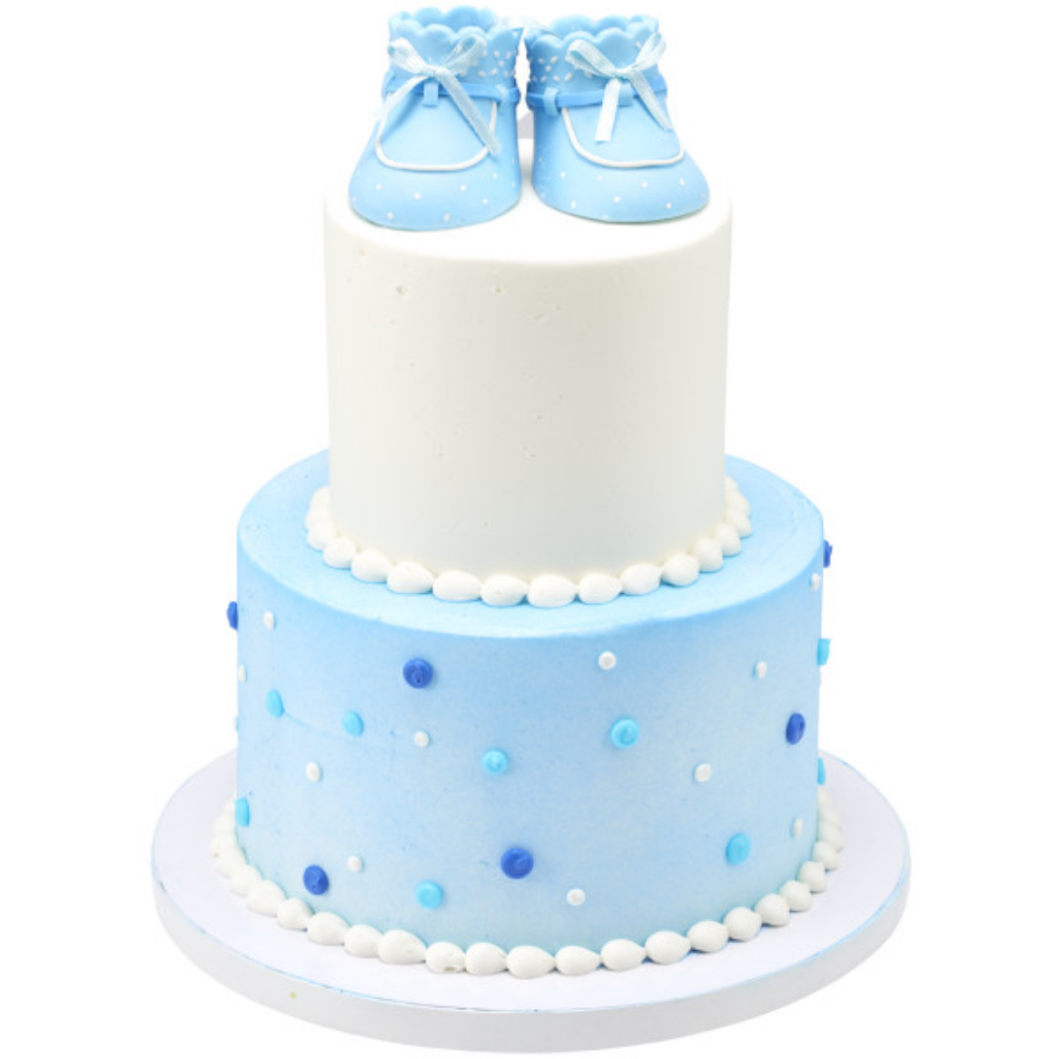 Blue Baby Booties Deco Set