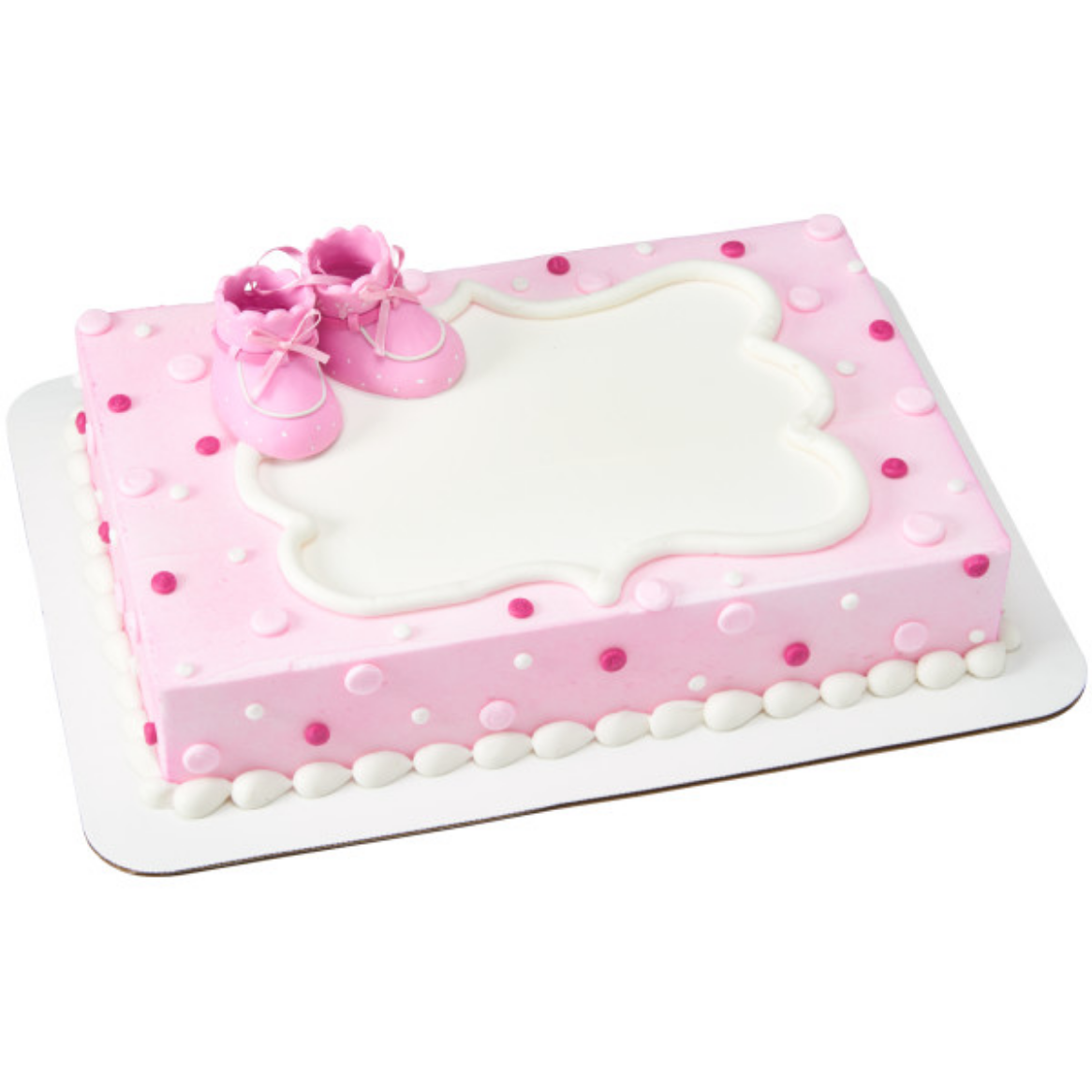 Pink Baby Booties Deco Set