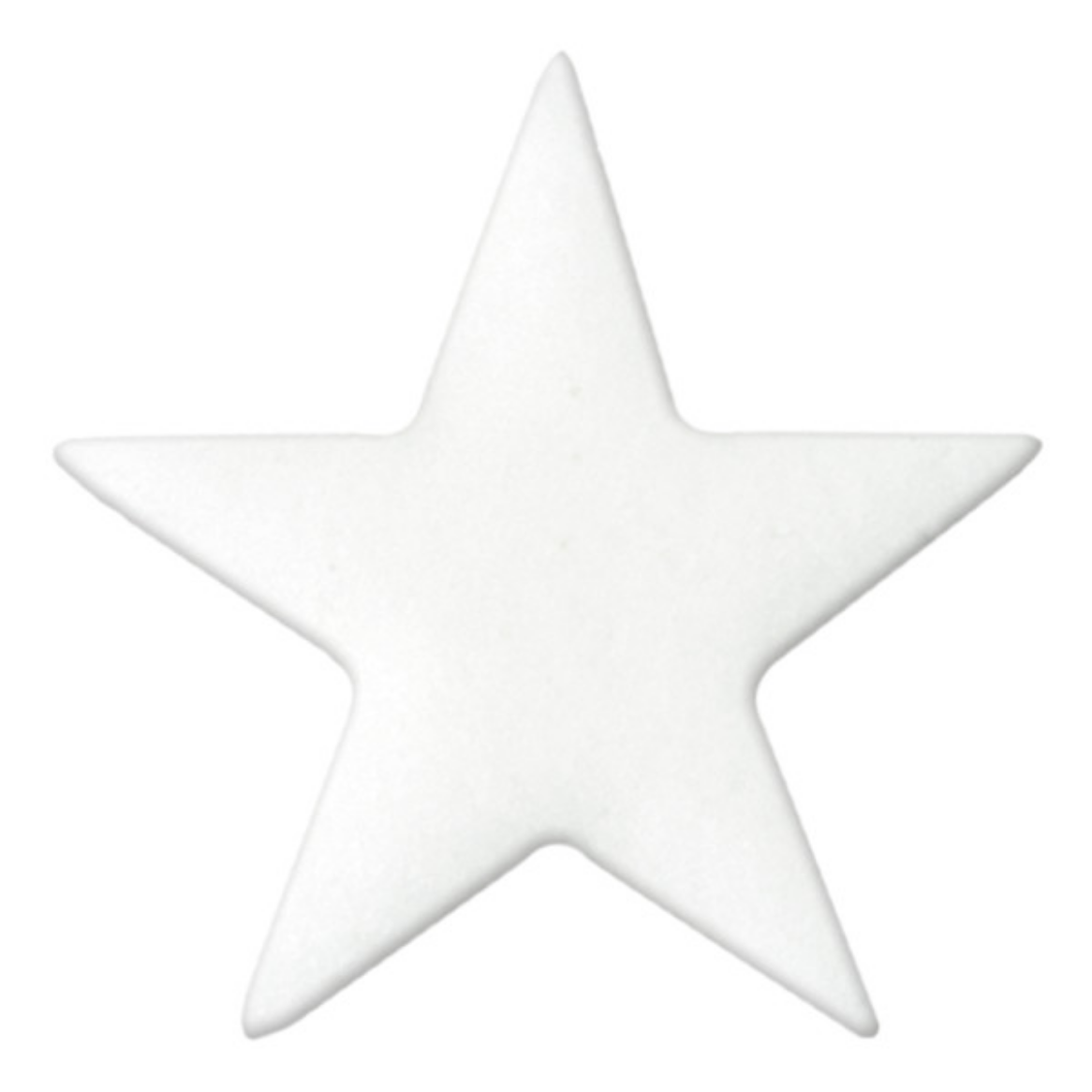 Dec On White Stars 6PCS
