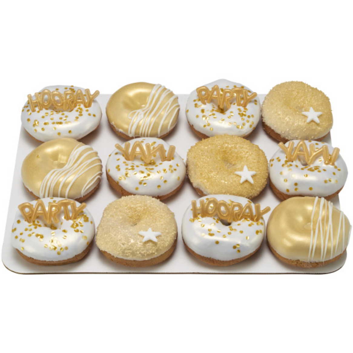 Dec On White Stars 6PCS