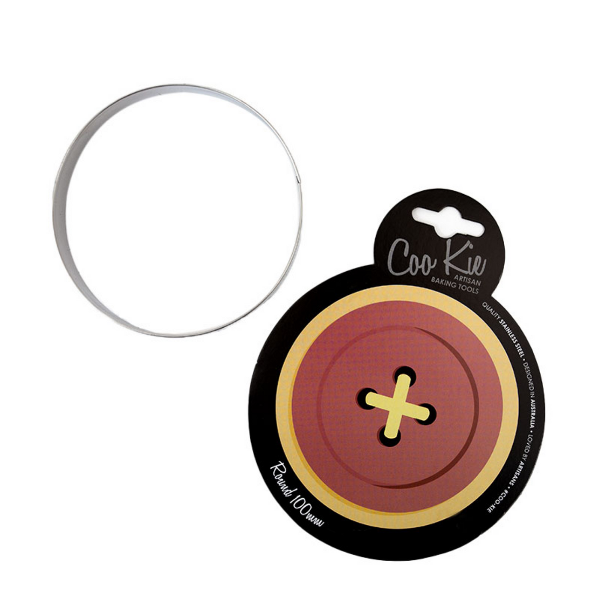 Coo Kie Round Cookie Cutter 4"