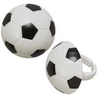 Soccer Ball Cupcake Rings 6 Pack