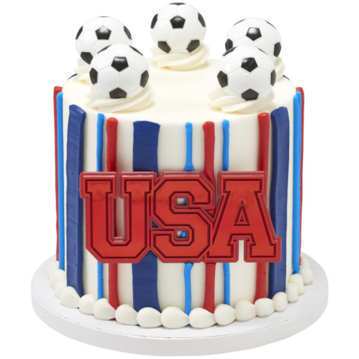 Soccer Ball Cupcake Rings 6 Pack