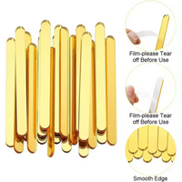 Clear Acrylic Popsicle Sticks 10pk