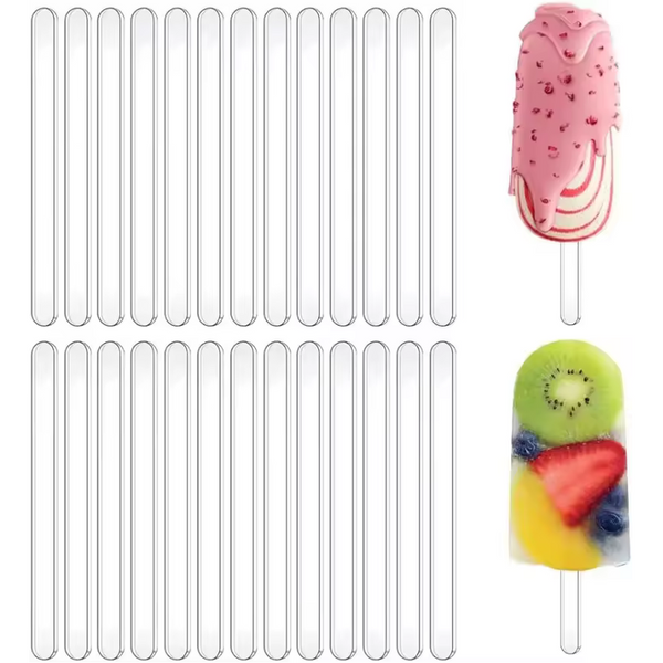 Clear Acrylic Popsicle Sticks 10pk