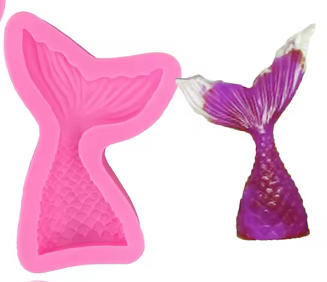 Silicone Mold Small Mermaid Tail