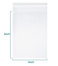 4"x6" Clear Treat Bags 100ct