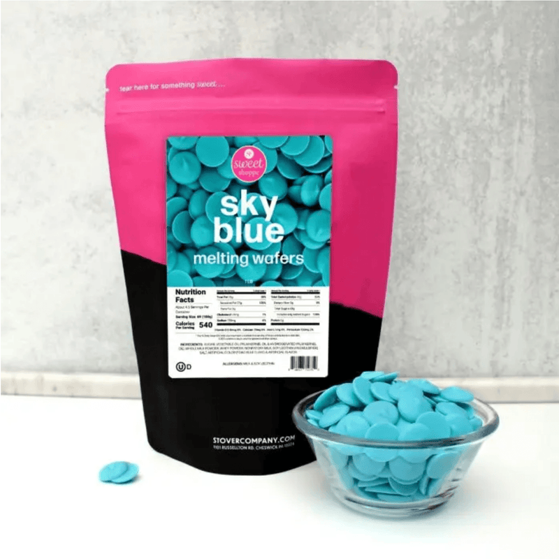 Sweet Shoppe Sky Blue Melting Wafers 12 oz - Sweet Life Cake Supply